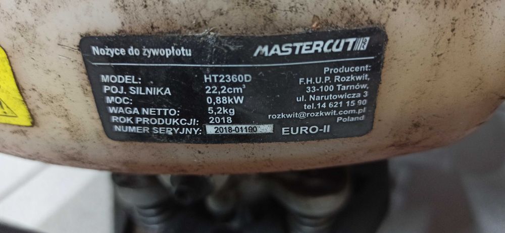 MASTERCUT PRO HT2360D Nożyce sekator do żywopłotu NowyLombard/Raków