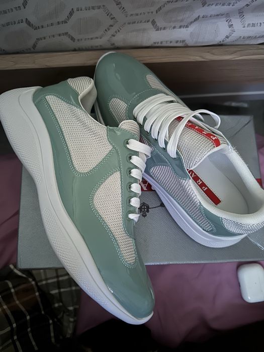 Prada American Cup – Verde Água / Branco – Original