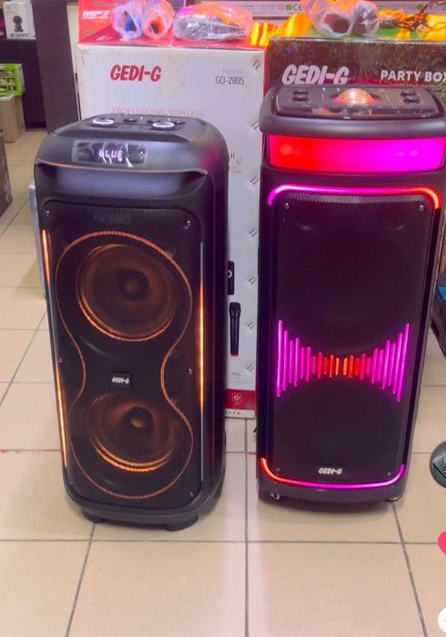 Аренда/ прокат мощной колонки GEDI 2805 + 2 беспроводных микрофона