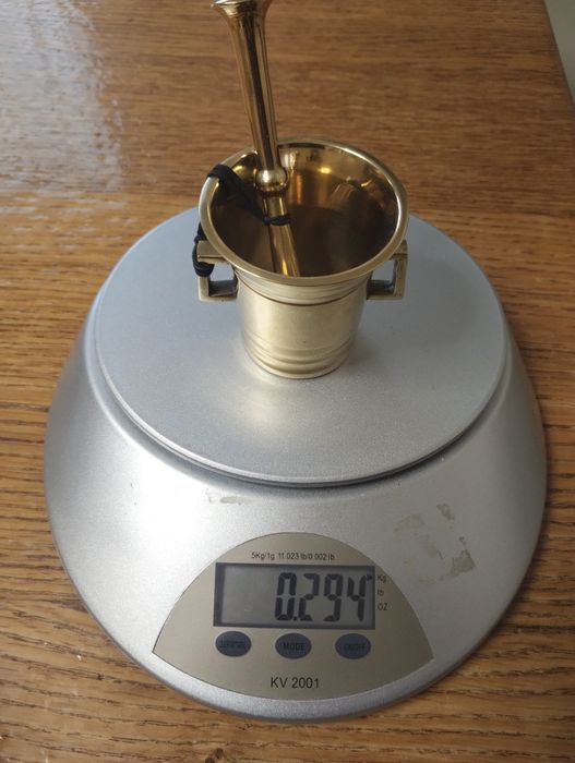 Stary moździerz mosiezny