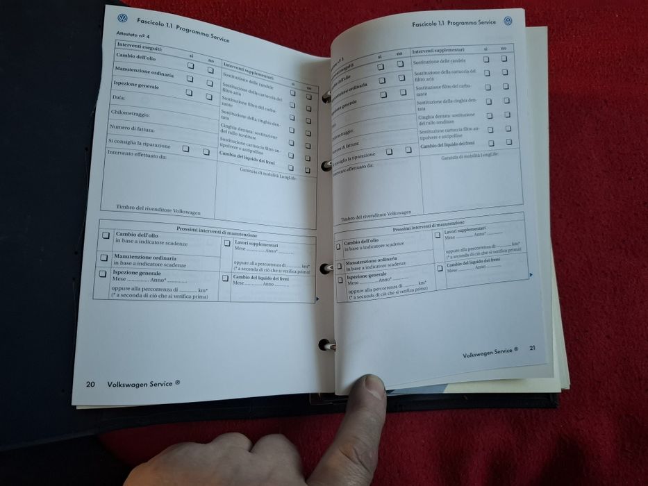 Książka serwisowa VW Touran - oryginal