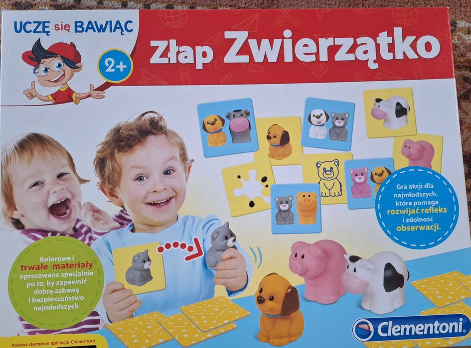 Złap zwierzątka. Gra clementoni. Stan idealny