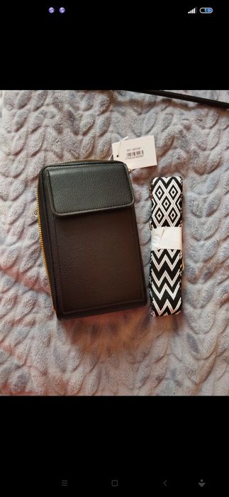 Portfel na pasku parcianym