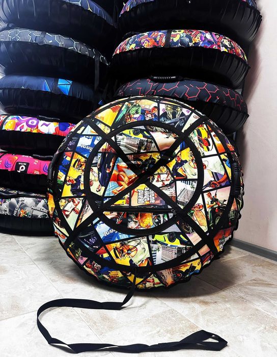 Тюбінг тюбинг таблетка плюшка санки ватрушка міцний надувний зимовий