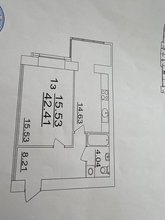 1-комнатная квартира по адресу ул. Марии Приймаченко (площадь 42 м²) - Atlanta.ua - фото 3