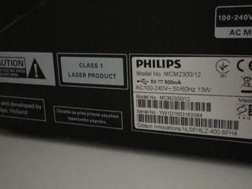 Wieża philips czarna