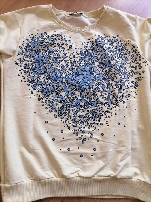 Bluza ze wzorem żółta