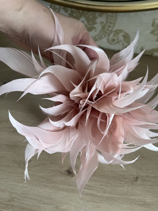 Broszka z piór koguta