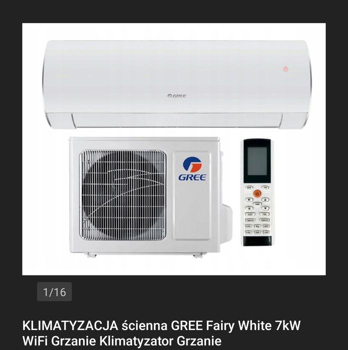 Sprzedam klimatyzator ścienny GREE 7kW