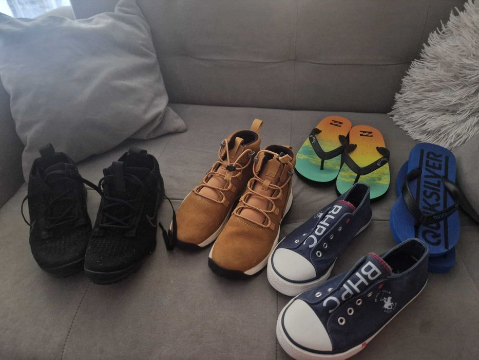 Zestew butów,  nike, timberland, polo