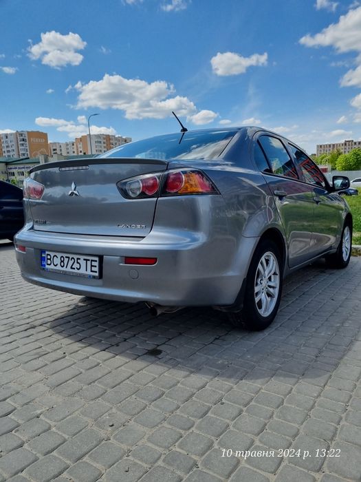 Спойлер багажника "Лип" lancer X з ABS пластику оригінал, колір U17