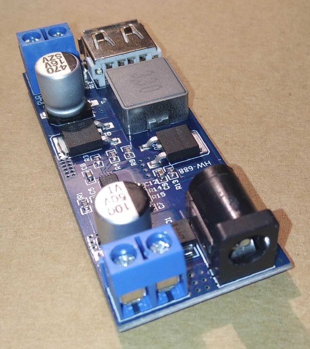 Універсальний перетворювач напруги  DC-DC 24V/12V To 5V, USB зарядка