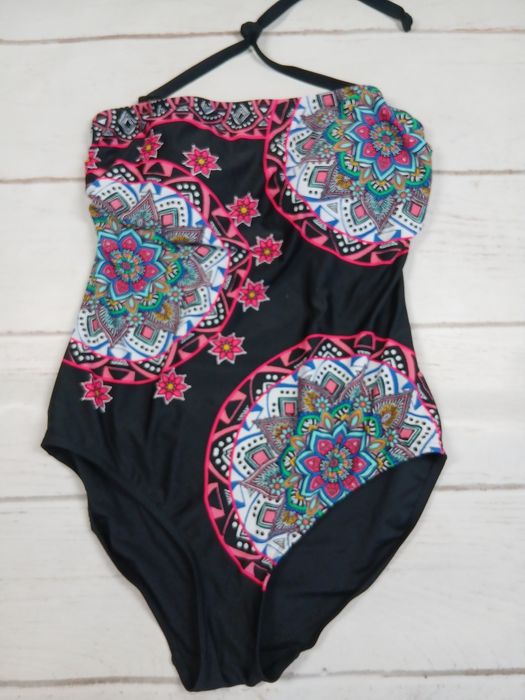 George Strój kąpielowy jednoczęściowy 44 XXL modelujący boho mandala