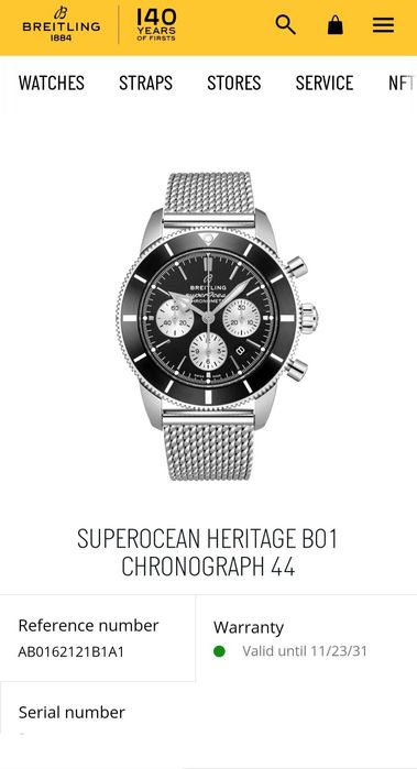 Breitling Superocean Heritage B01 Chronograph 44  /  2023