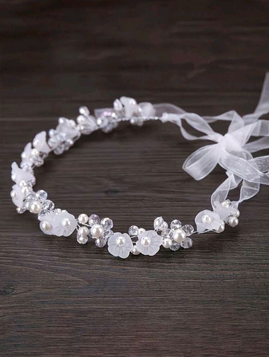 Wianek wianuszek opaska boho perełki