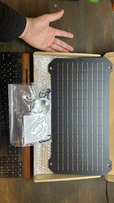 Сонячна портативна панель 15W 2 USB (A/Type-C)