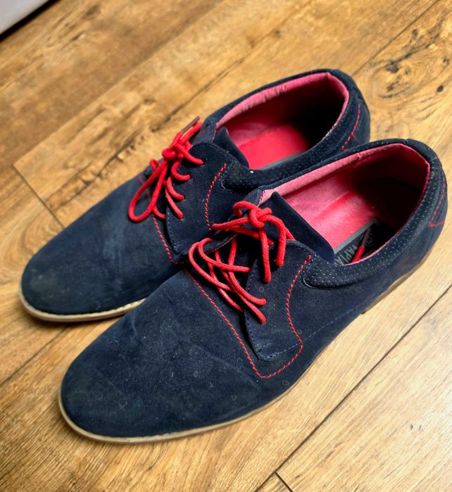 Buty meskie, eleganckie, granatowe  43