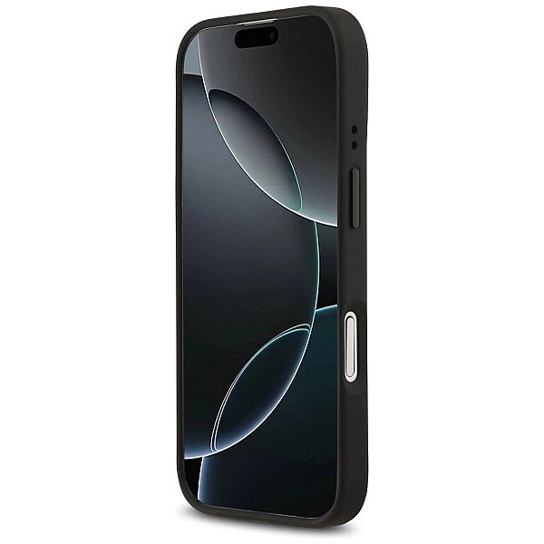 Etui BMW M Carbon Logo MagSafe na iPhone 17 - czarno-szare