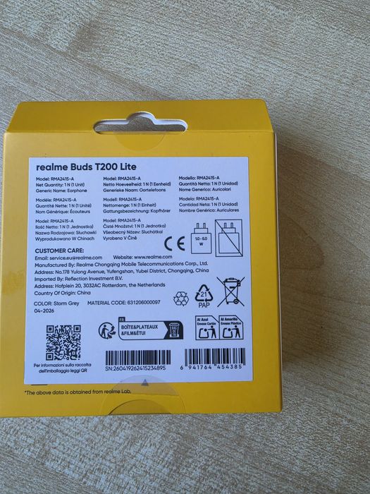 Słuchawki Realme buds T 200 lite