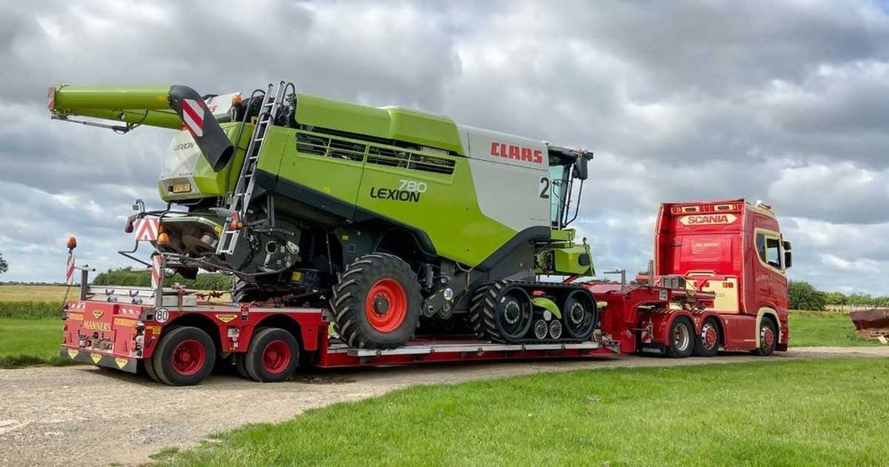 Transport kombajnów sieczkarni opryskiwaczy forwarder harvester TANIO!