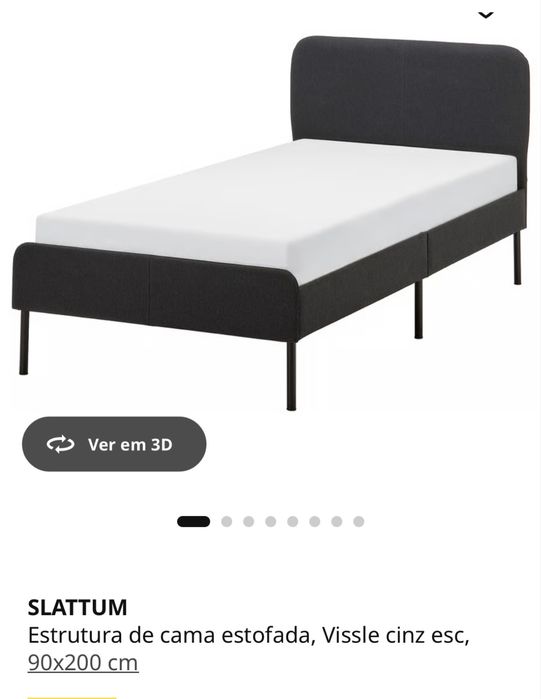 Cama solteiro 90x 200  nova. Nem 1 mes de compra .