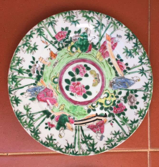 Companhia das Indias -- Par pratos Japão -- Familia Rosa