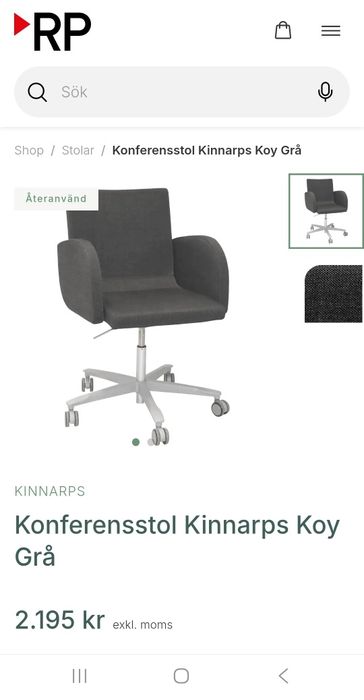 Fotel biurowo konferencyjny Kinnarps Koy