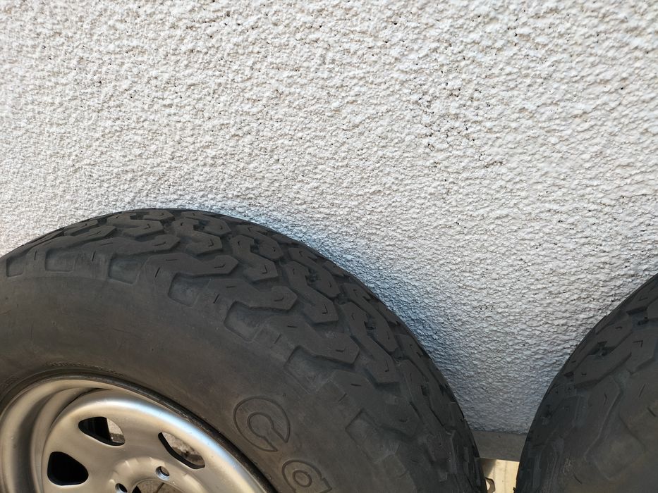 Jantes 16 ferro com furação alterada para 5x139,7, vendidas com pneus