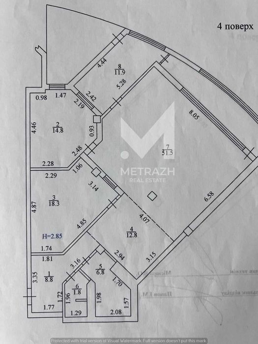 3х комнатная квартира 150м2 ЖК Гольдберговская‼️ Эксклюзивная квартира‼️