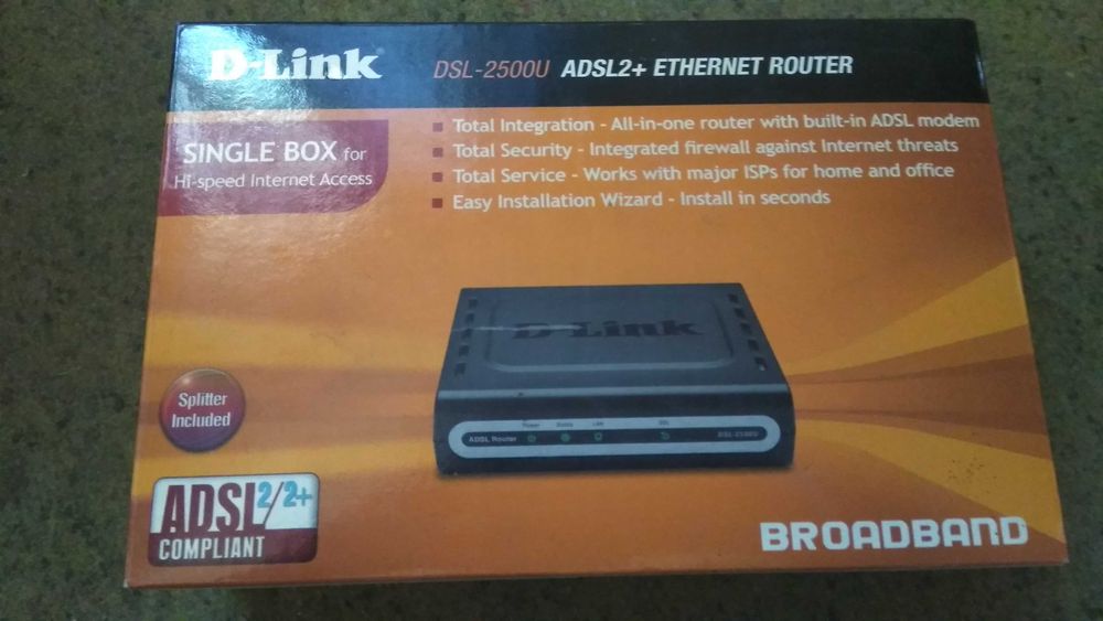 Роутер D-Link DSL-2500U ADSL2+