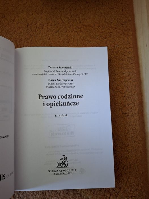 Prawo rodzinne I opiekuńcze