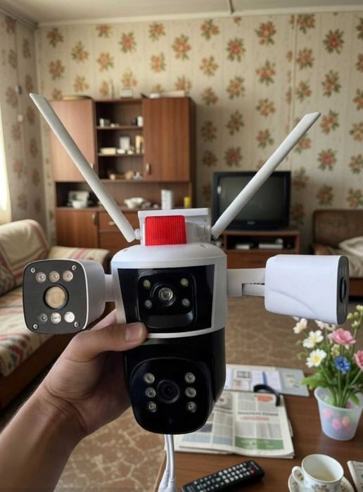 Камера відеоспостереження wifi поворотна 12 мп вулична