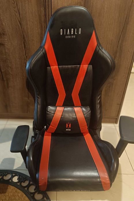 Samo Siedzisko i oparcie Fotela Diablo X-One Horn (L) Czarno-Czerwony