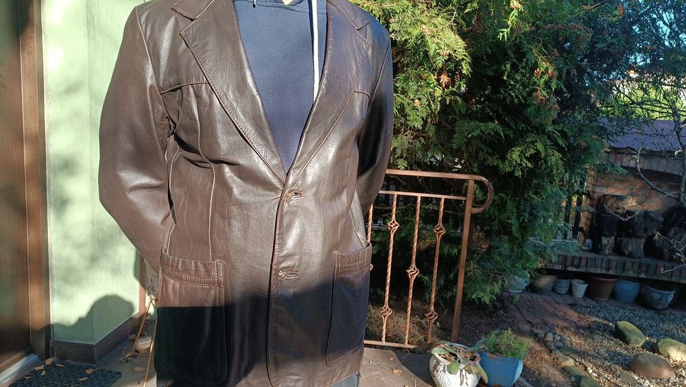 Marynarka męska skórzana