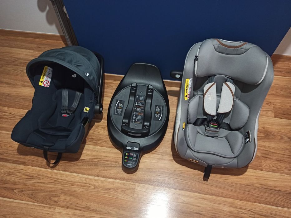 Zestaw fotelików Samochodowych z bazą obracają Isofix