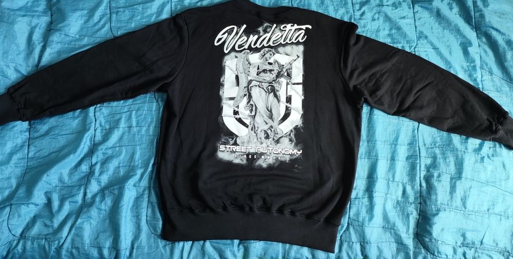 Bluza bez kaptura STREET AUTONOMY VENDETTA Black 2023 XL