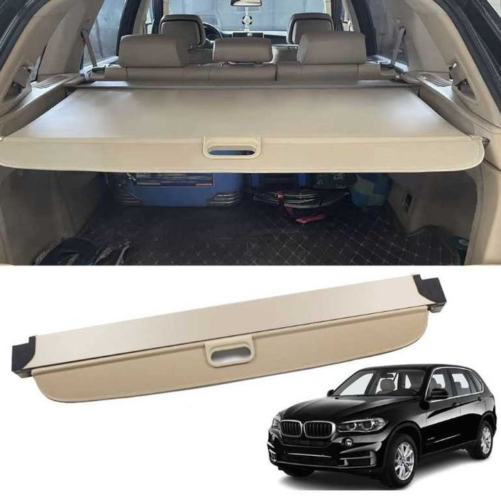 BMW X5 E70 F15 Шторка в багажник Бежева Полка в багажник Шторка BMW