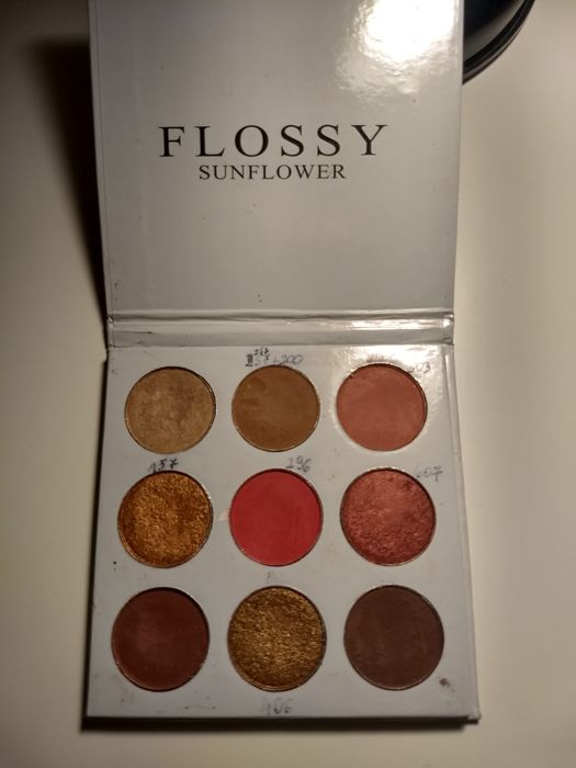 Paleta cieni,znikome użycie.