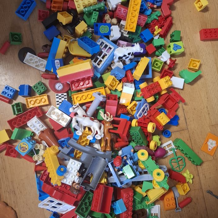 Mix lego duplo zestawy samochody zwierzęta itp