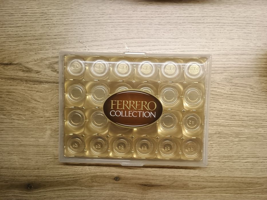 Pudełko po ferrero Rafaello do dyi taca