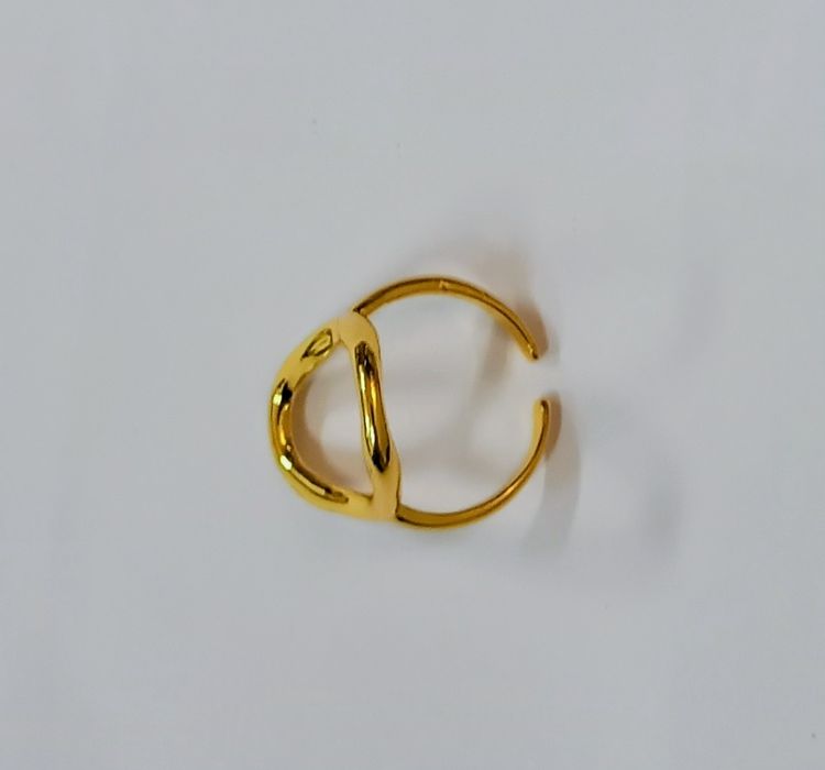 Anel ajustável dourado