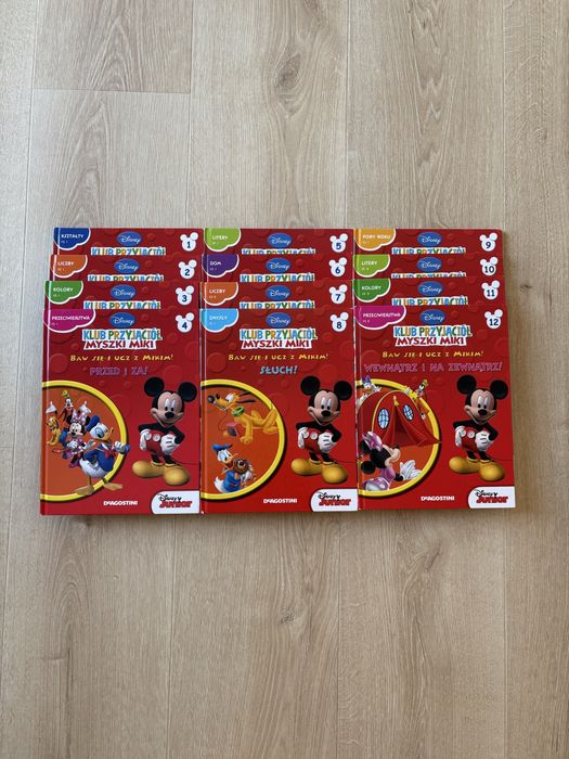 12 książeczek Klub Przyjaciół Myszki Miki nr 1-12