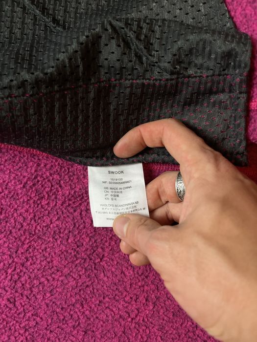 Haglöfs Swook Polar rozpinany z kapturem ZIP Gorpcore Streetwear