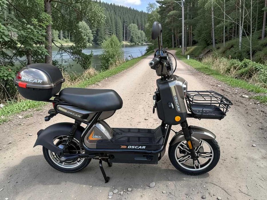 Електроскутер Oscar Rich 1000W 60V 25Ah графіт двомісний електробайк
