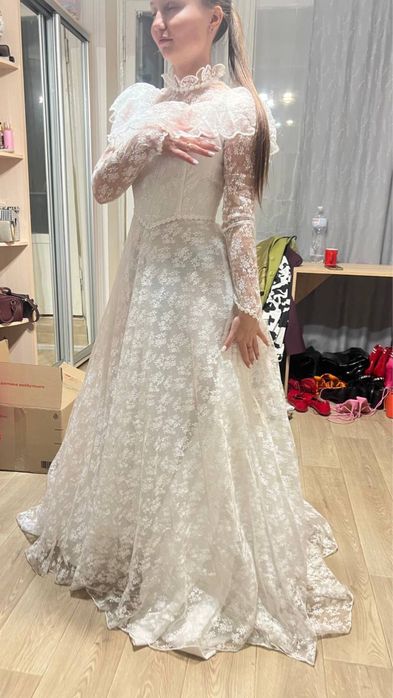 Ретро весільня сукня xs-s розмір