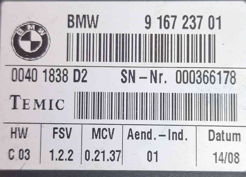 Módulo Eletrónico 916723701 - BMW 3 Coupé