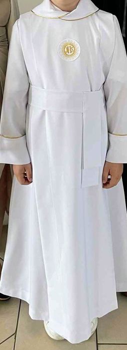 Alba chłopięca biała