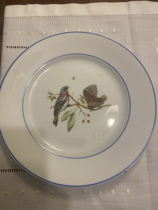 Coleçao 6 Pratos Passaros Vista Alegre