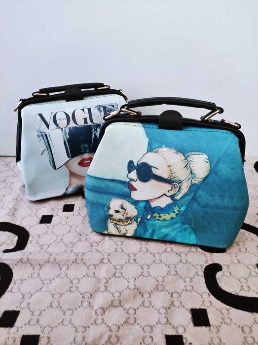 PROMOCJA!! Piękna torba damska kuferek VOGUE!! Biały. PREMIUM. Nowe.