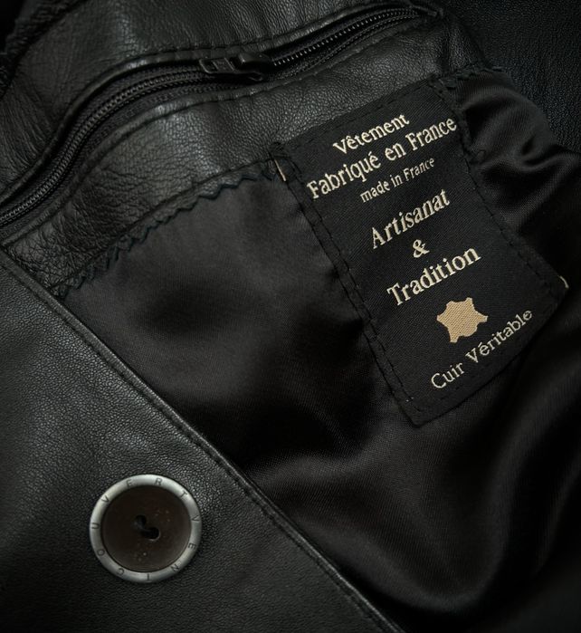 Чоловічий шкіряний піджак Vent Couvert Paris Originals